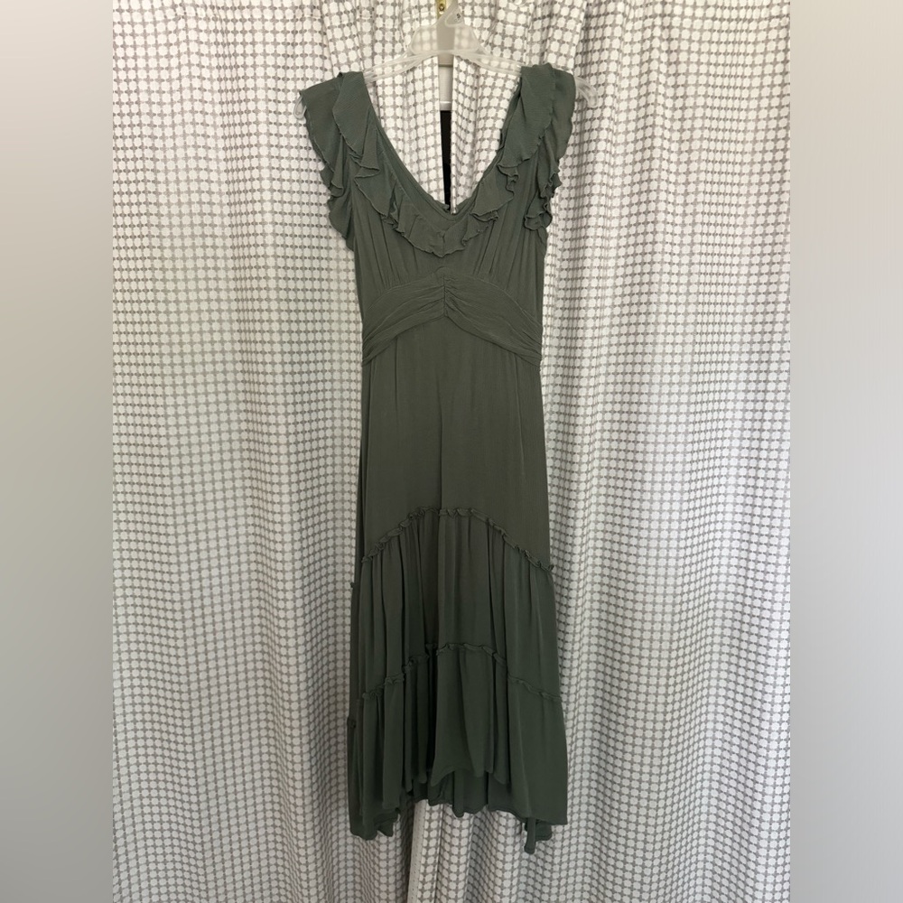Illa Illa Green Midi Ruffle Dress - Picture 4 of 5